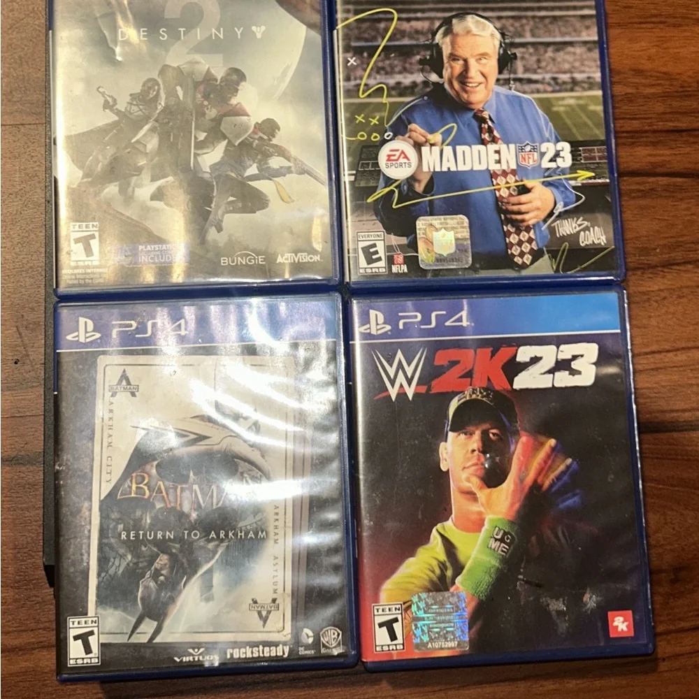 PS4 500GB Console Bundle - 4 Games Included (No Controller) – Works Great